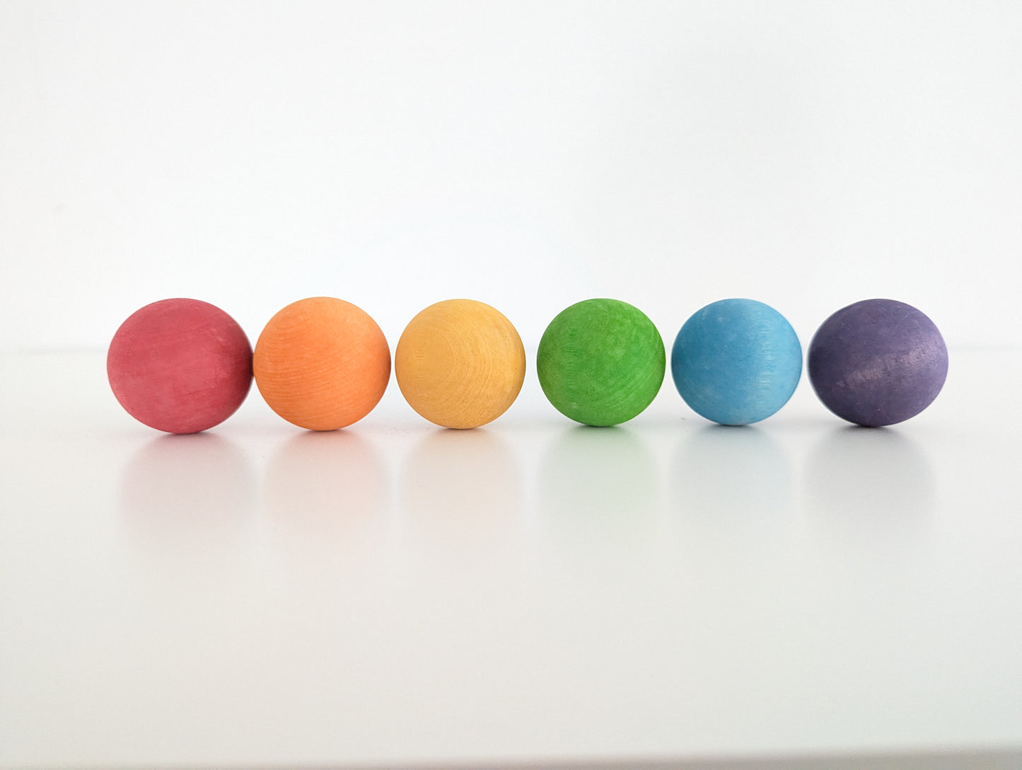 Large Rainbow Balls - Set of 6