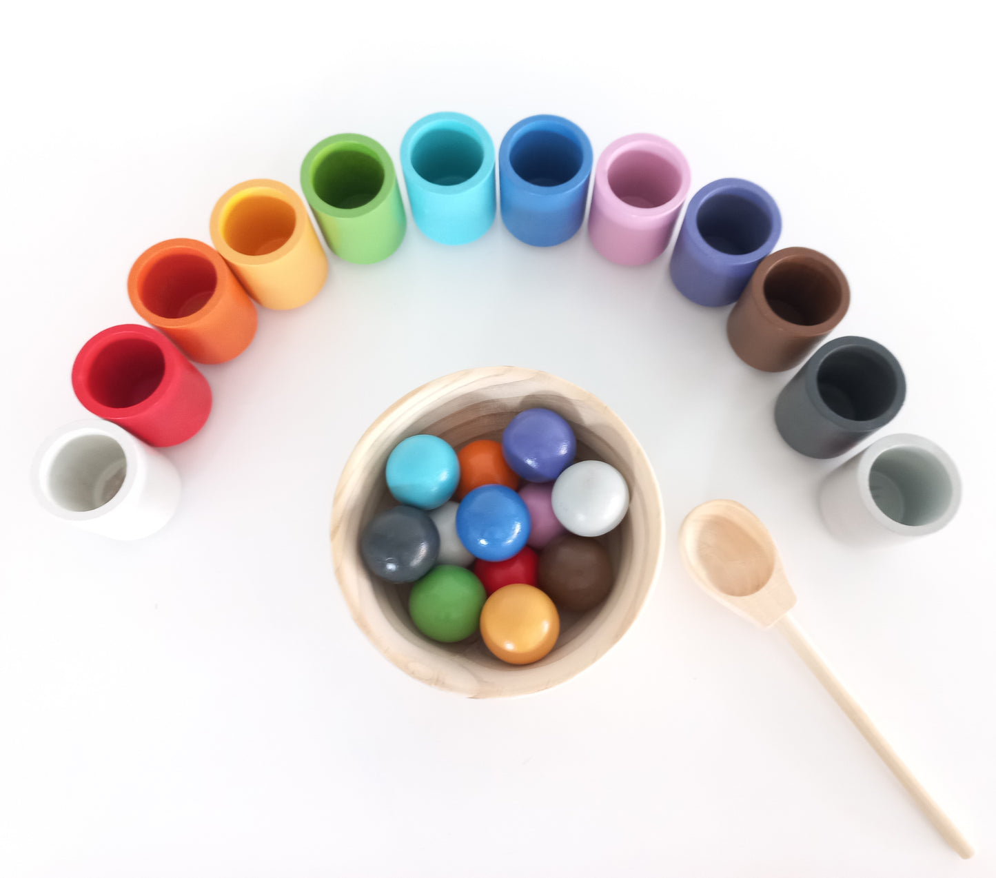 Rainbow Cups & Balls Set