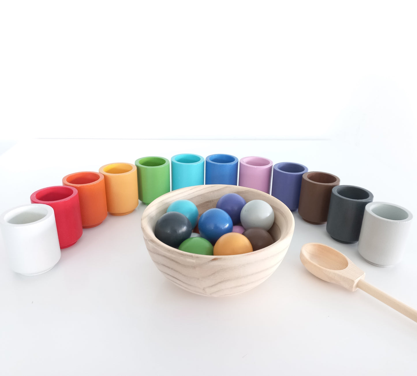 Rainbow Cups & Balls Set