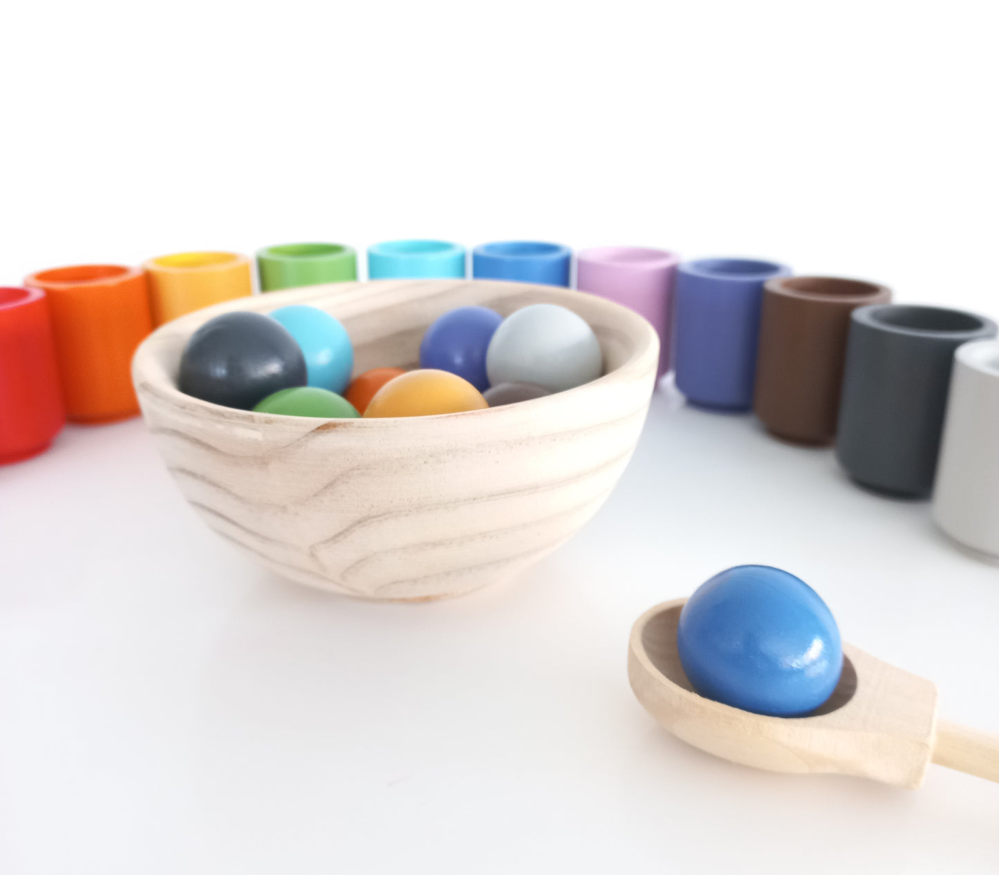 Rainbow Cups & Balls Set