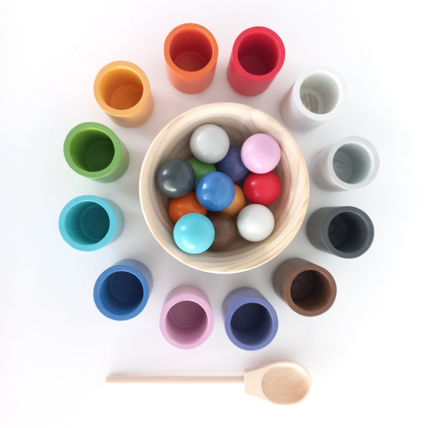 Rainbow Cups & Balls Set