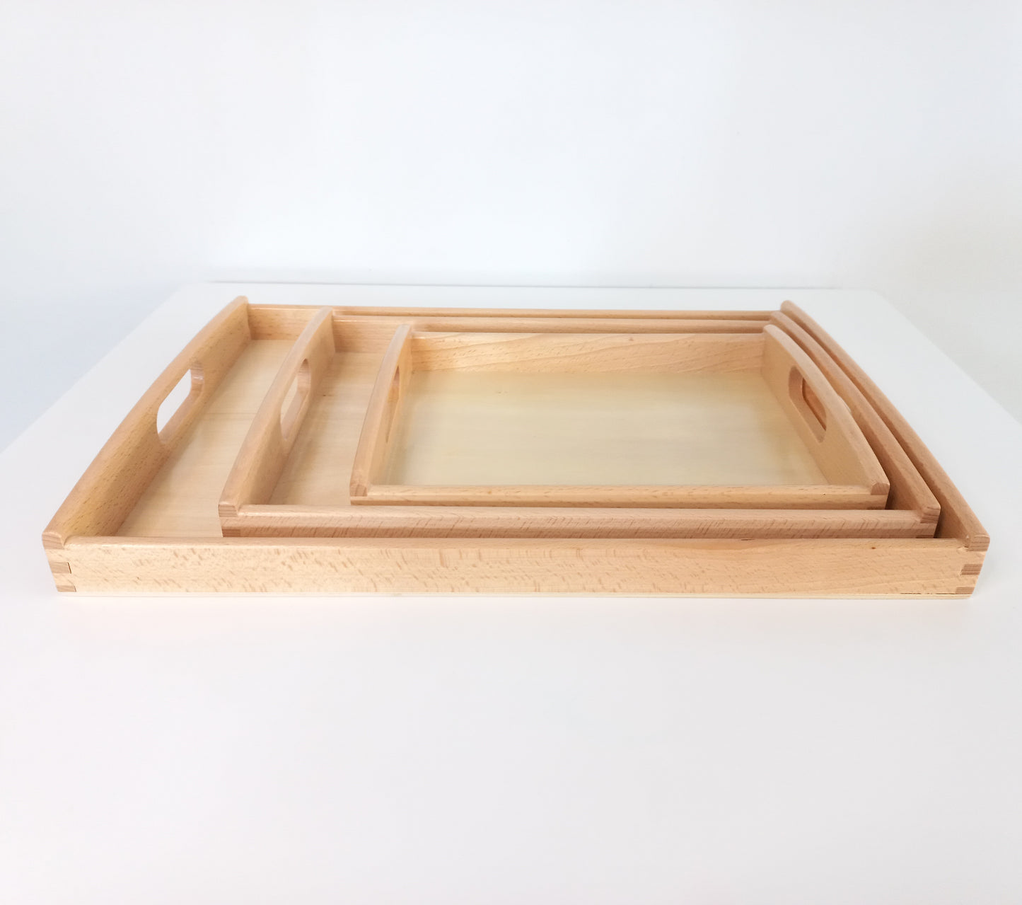Rectangular Wooden Play Tray
