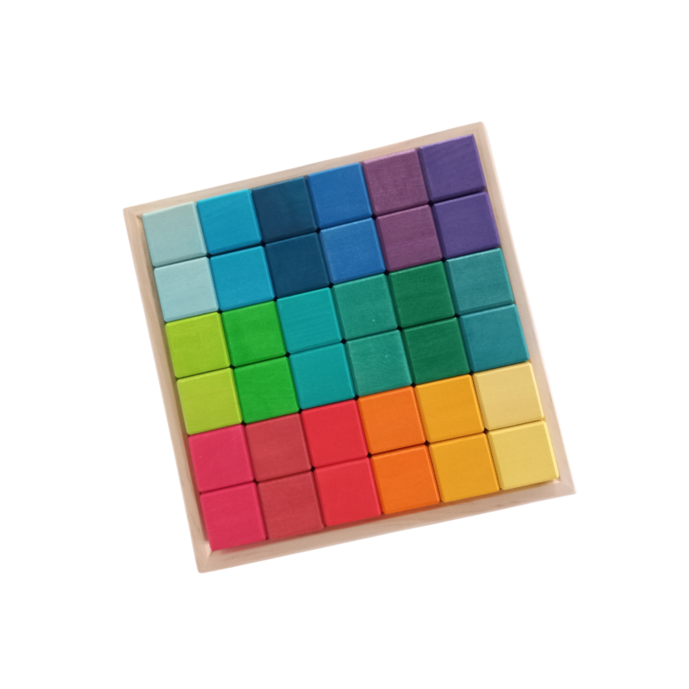 Rainbow Cube Block Set