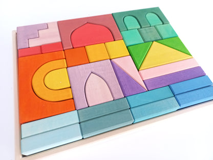 Fortress Block Set - Rainbow