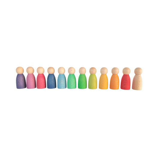 Rainbow Peg People