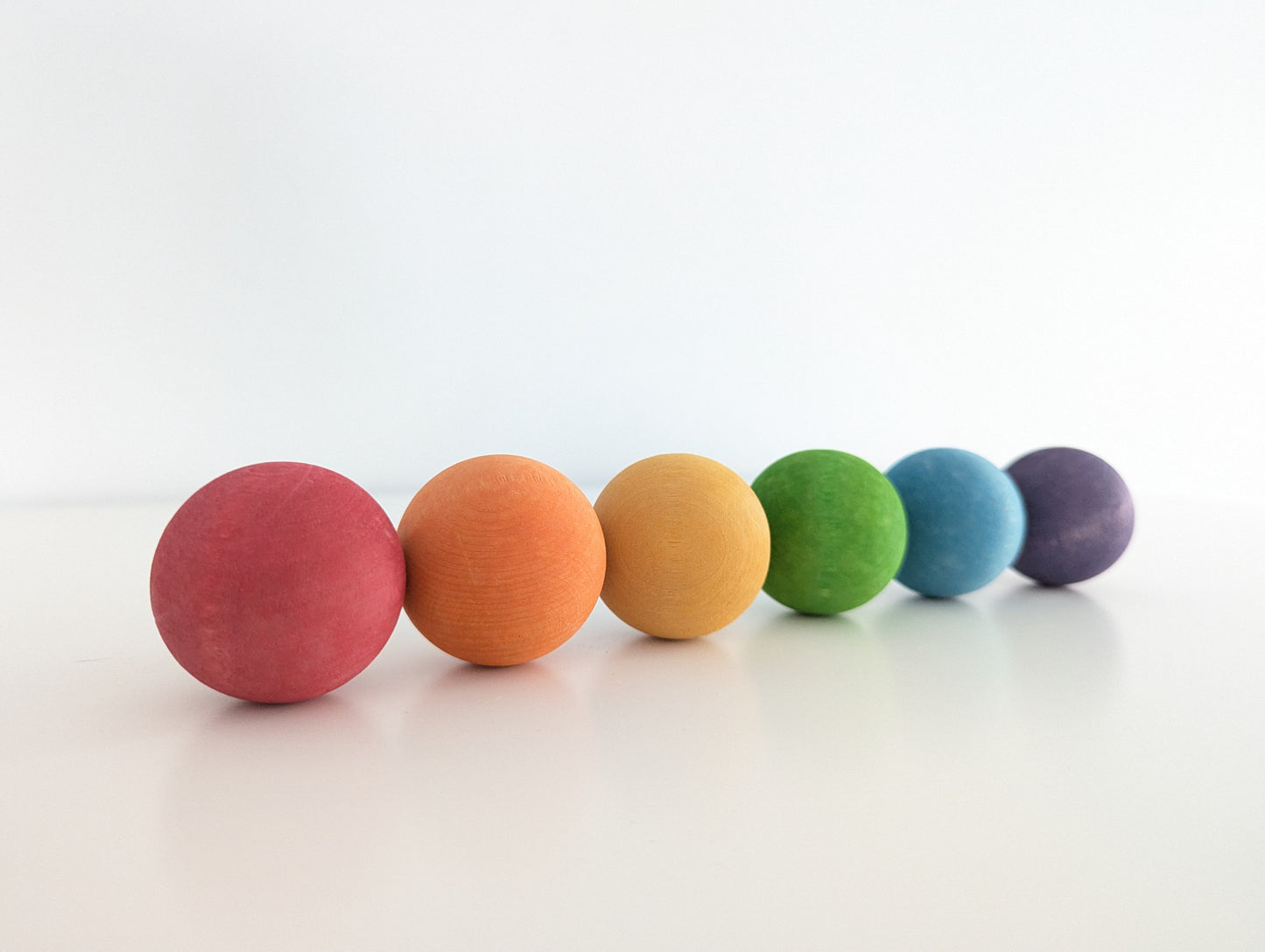 Large Rainbow Balls - Set of 6