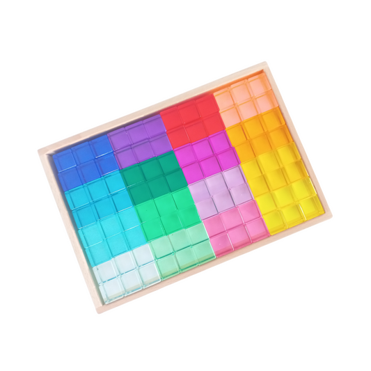 Acrylic Cube Block Set - Multicolour