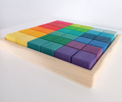 Rainbow Cube Block Set