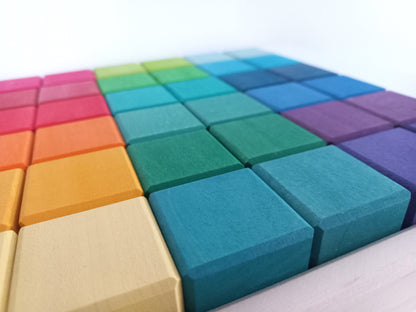 Rainbow Cube Block Set