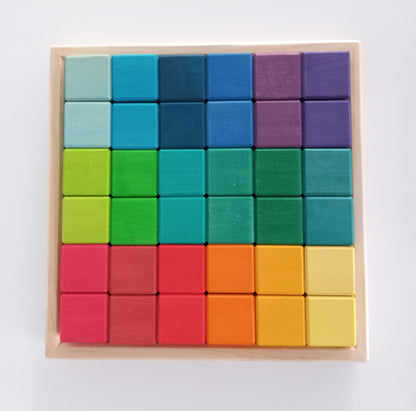 Rainbow Cube Block Set