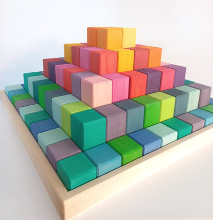 PRE-ORDER - Rainbow Pyramid Blocks