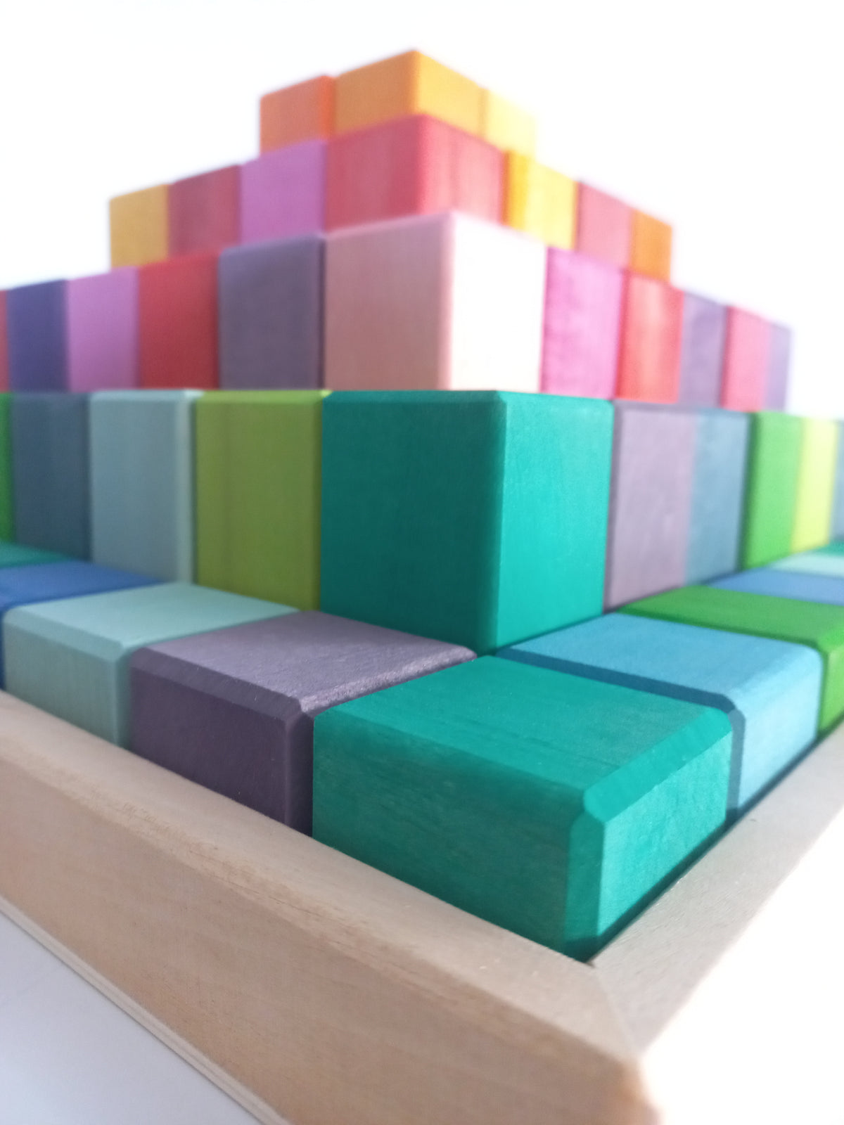 PRE-ORDER - Rainbow Pyramid Blocks