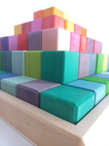 PRE-ORDER - Rainbow Pyramid Blocks