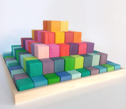 PRE-ORDER - Rainbow Pyramid Blocks