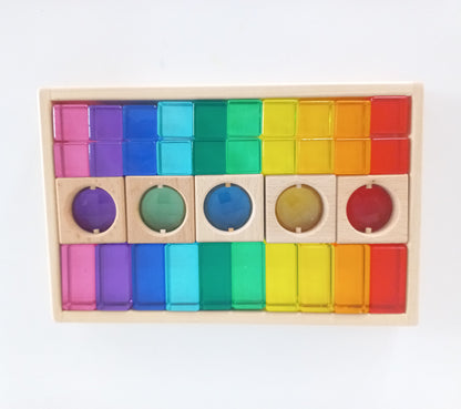 Acrylic Block and Gemstone Window Set