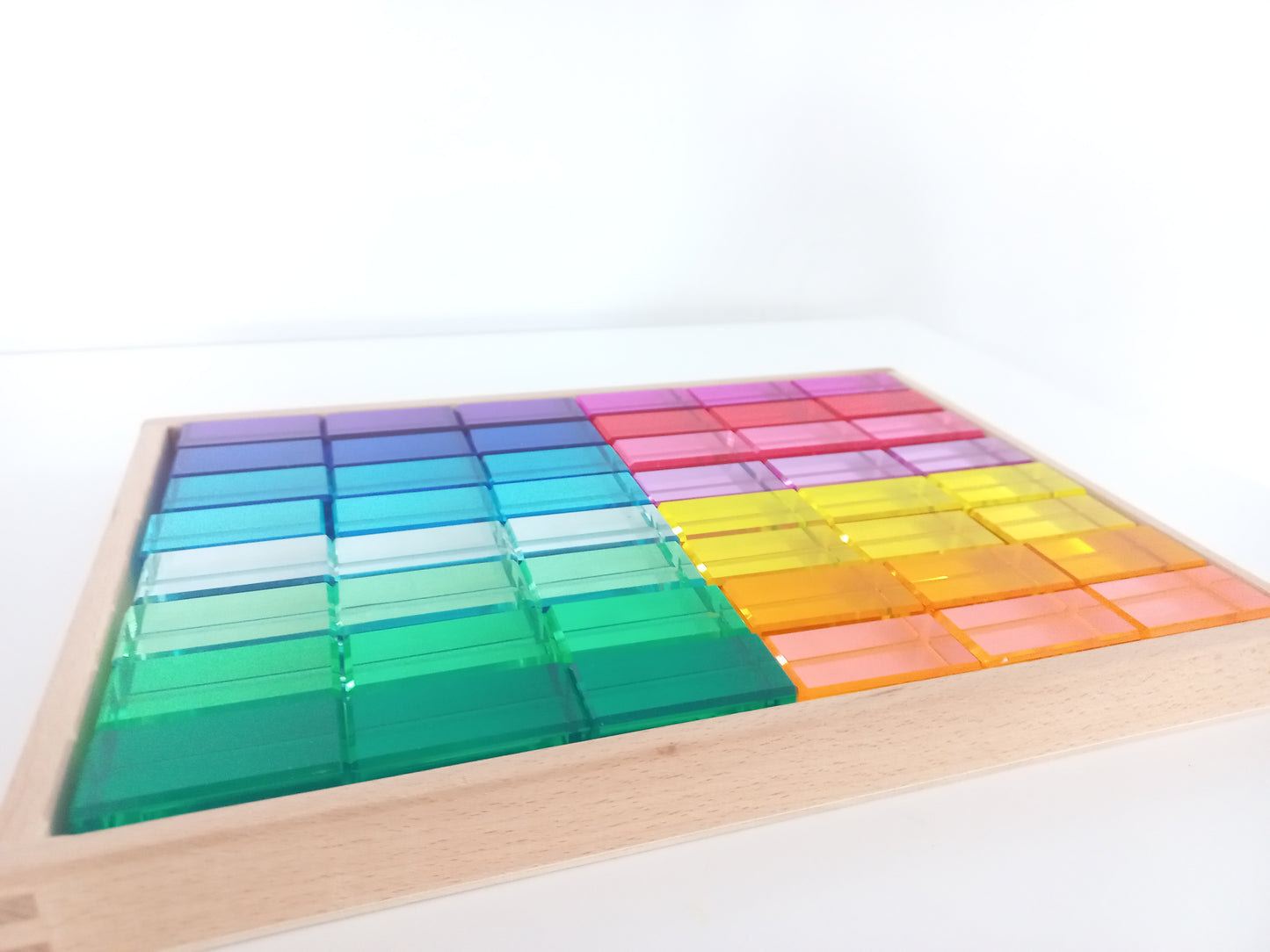 Acrylic Rectangle Block Set - Multicolour