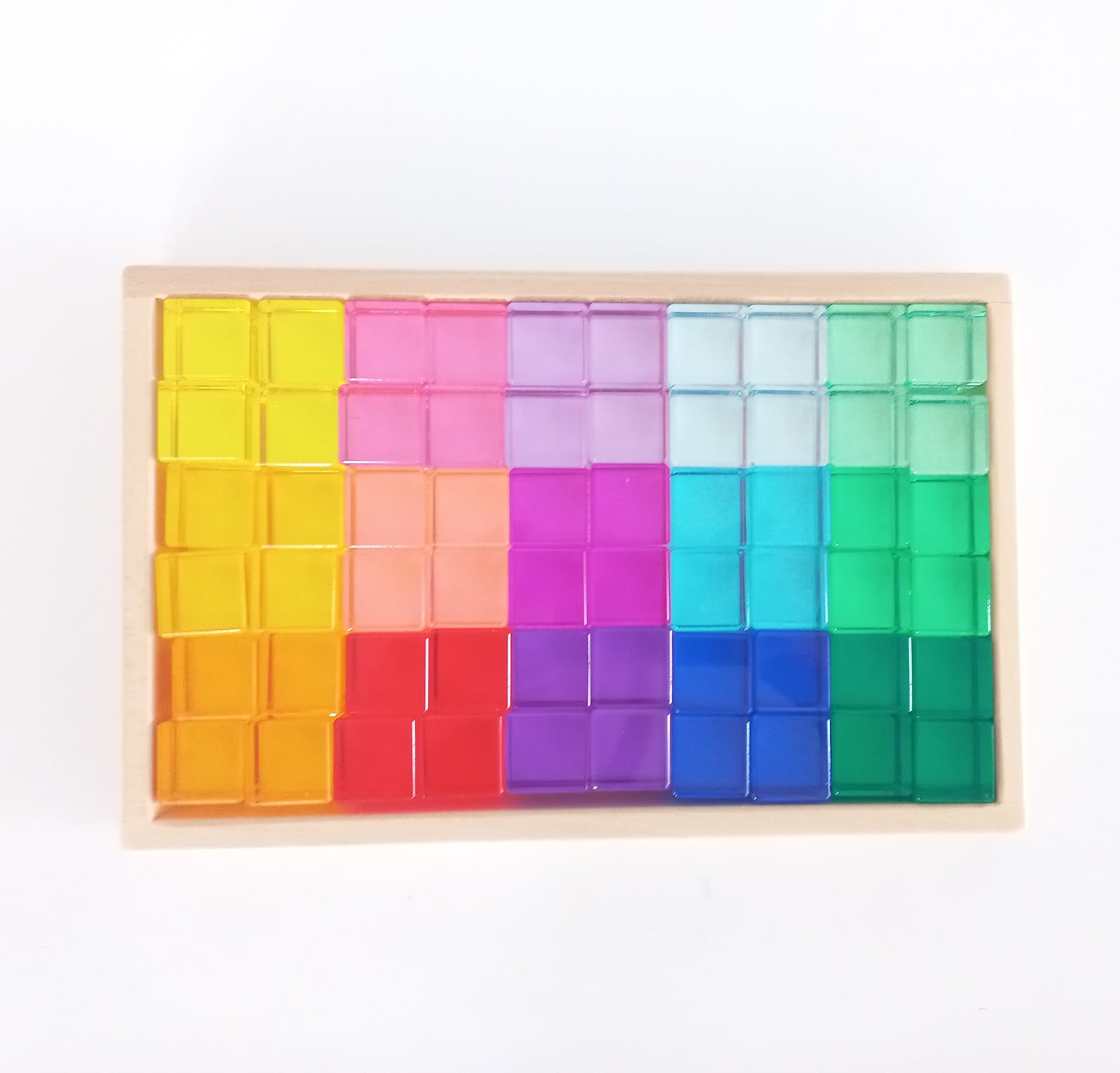 Acrylic Cube Block Set - Multicolour