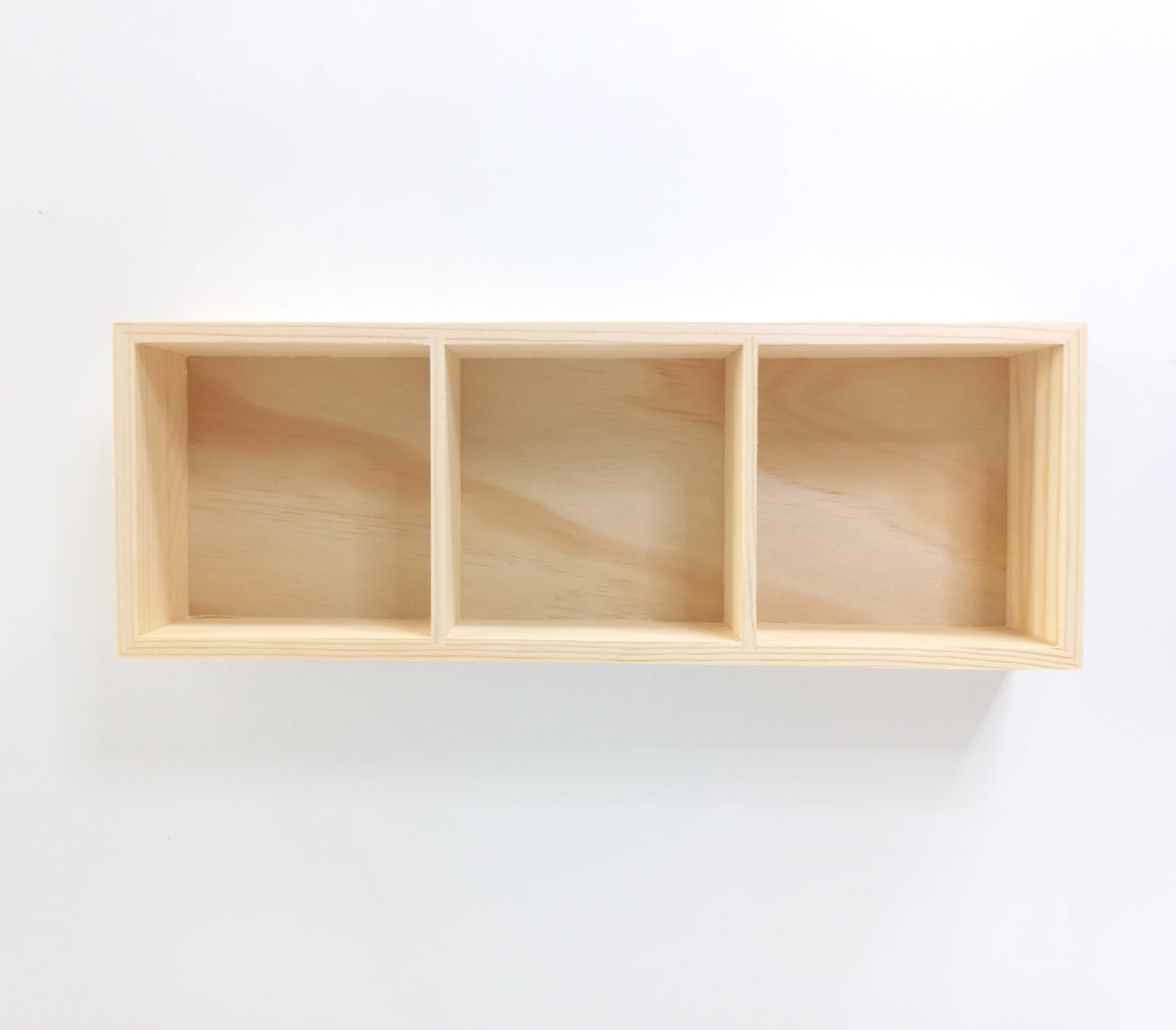 Wooden Tray with Compartments