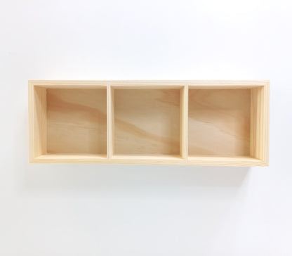 Wooden Tray with Compartments
