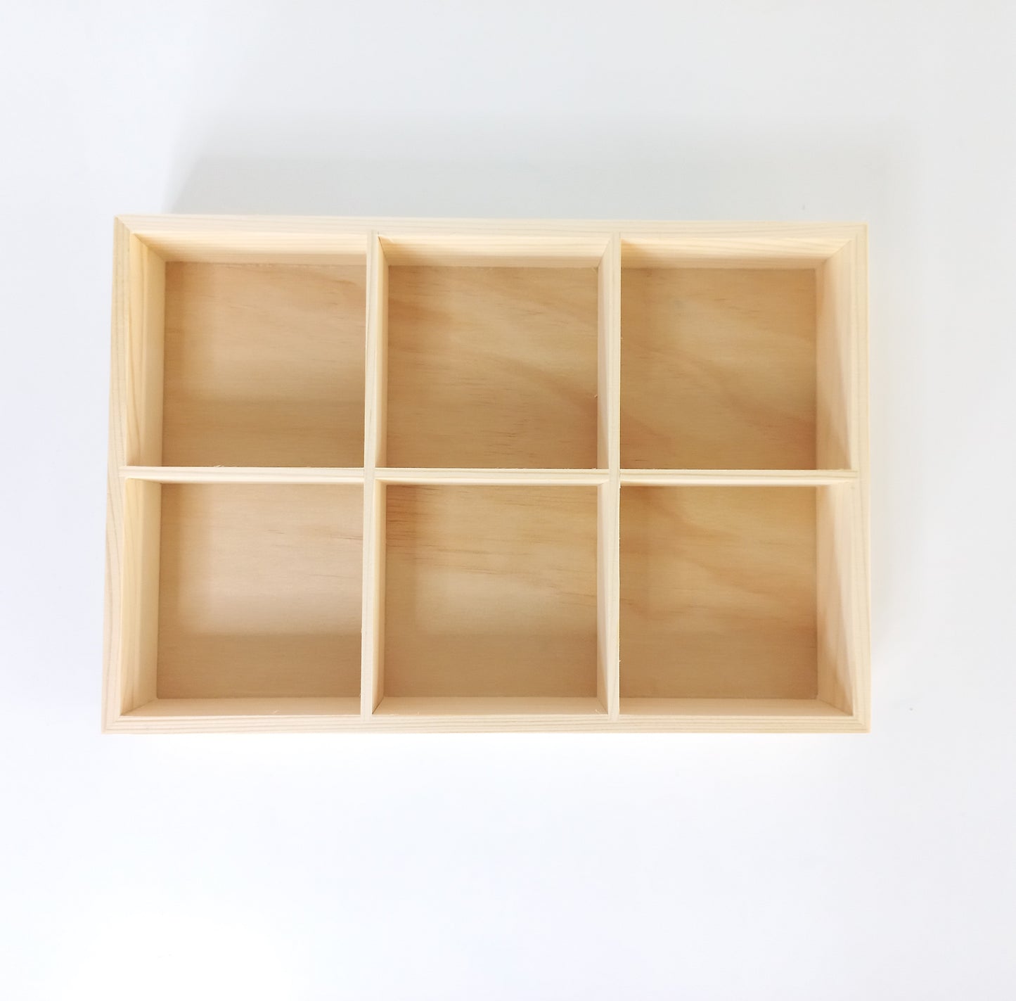 Wooden Tray with Compartments