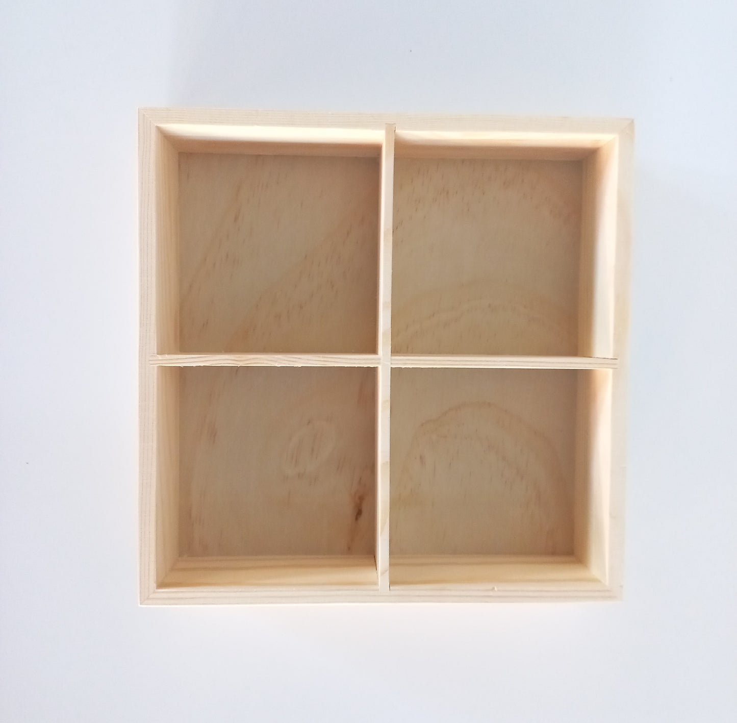 Wooden Tray with Compartments