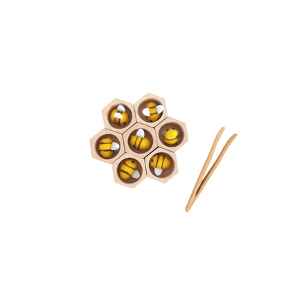 Natural Beehives with Little Bees
