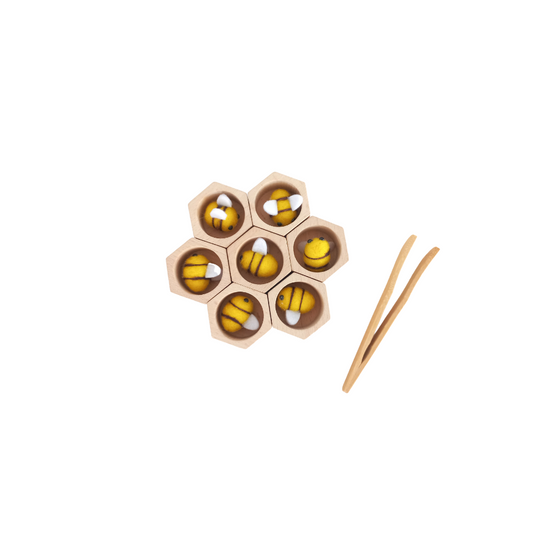 Natural Beehives with Little Bees