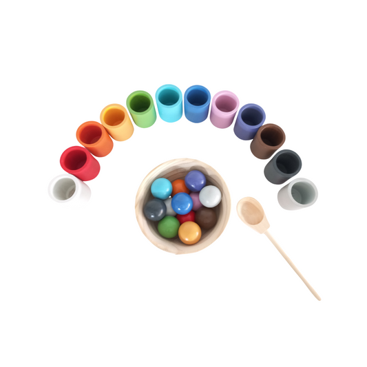 Rainbow Cups & Balls Set