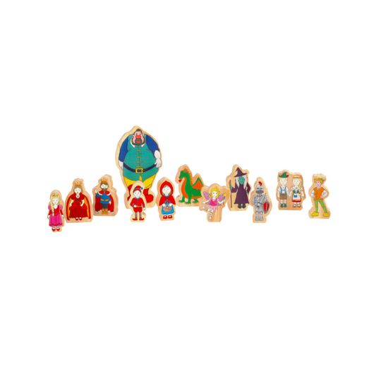 Wooden Fairy Tale Characters